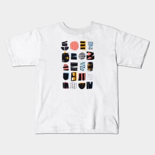 Abstract Typografy Kids T-Shirt